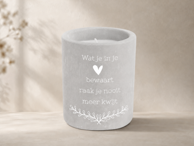 Cementkaars - In je hart